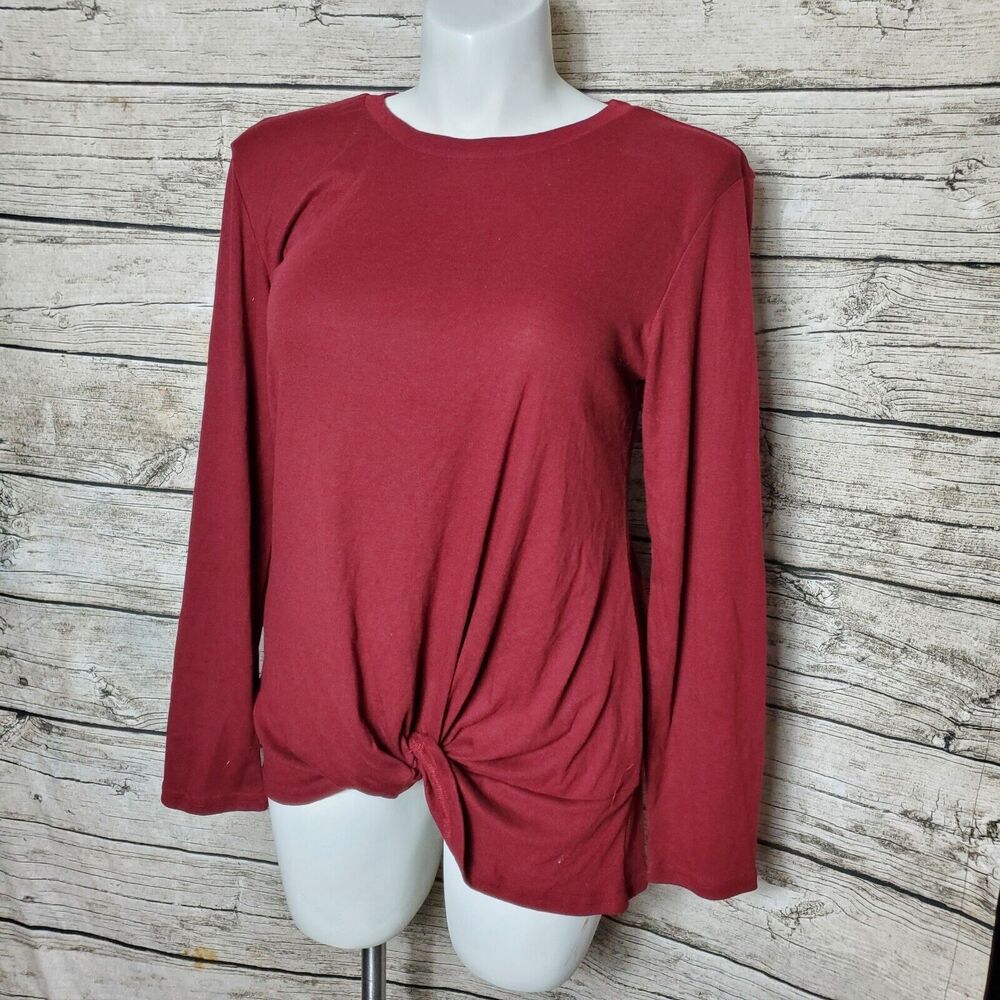 Yidarton Shirt Womens Size XL Crew Neck Cotton Long Sleeve Pullover NWT
